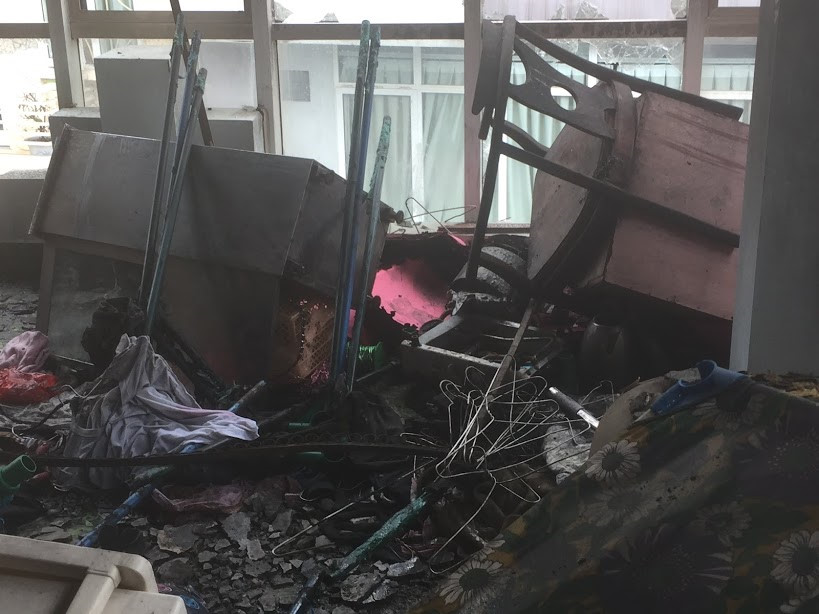 Hiện trường bên trong đám cháy trường mầm non Mặt Trời Vàng